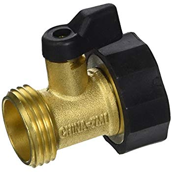 Valve Shut Off Hose End Ith Swivel Hose, Connector Brass Black Plastic Ace