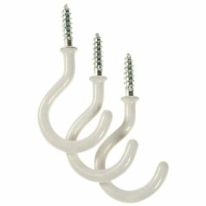 Ceiling Hook White 3Pk