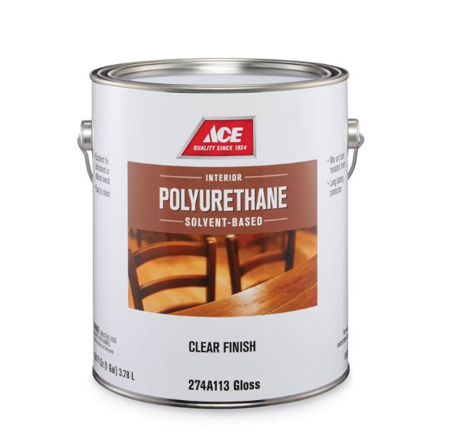 Ace, Gloss Clear Solvent-Based Polyurethane 1 gal.