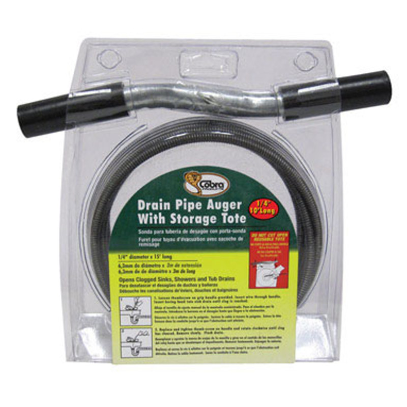 Auger Drain 1-4"X10Ft