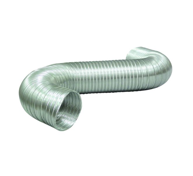 Deflect-O Jordan 19 in. L x 7 in. Dia. Black/Silver Aluminum Dryer and Vent Hose