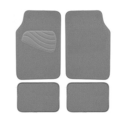 Mat Floor Mat 4 Piece Basic Carpet Grey Custo