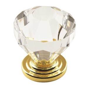 KNOB D ACRYLIC CIR1.25"