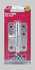 Barrel Bolt 2 1/2 (6.35Cm) Zinc Ace