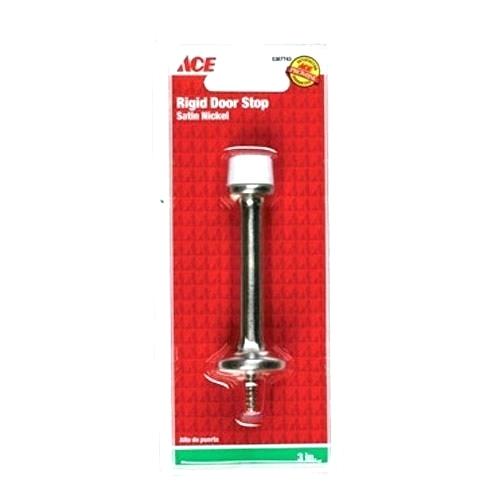 Doorstop  Floor Rigid Satin Nickel Ace