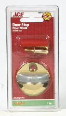 Door Stop 1In (2.54Cm) Brass Plated Ace