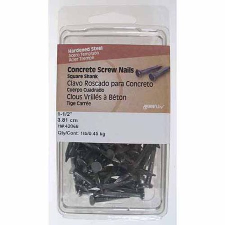 Hillman 1 in. Concrete Steel Nail Flat