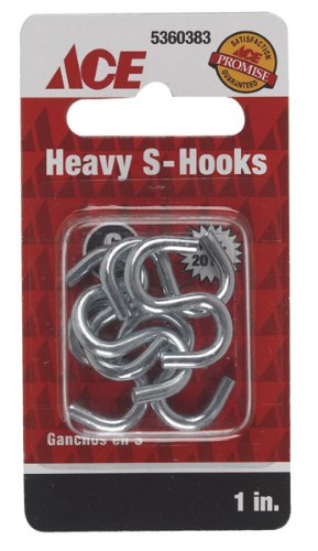 Heavy S Hook 1In (25.4Mm) Zinc Ace