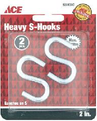 S Hook 2In (50.8Mm) Zinc Ace