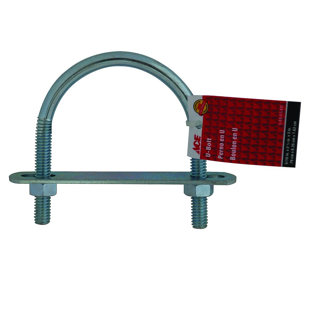 U Bolt 3In (7.62Cm) Zinc Plated Steel Ace