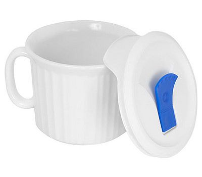 Mug 22Oz Frnch Wht W/Cvr