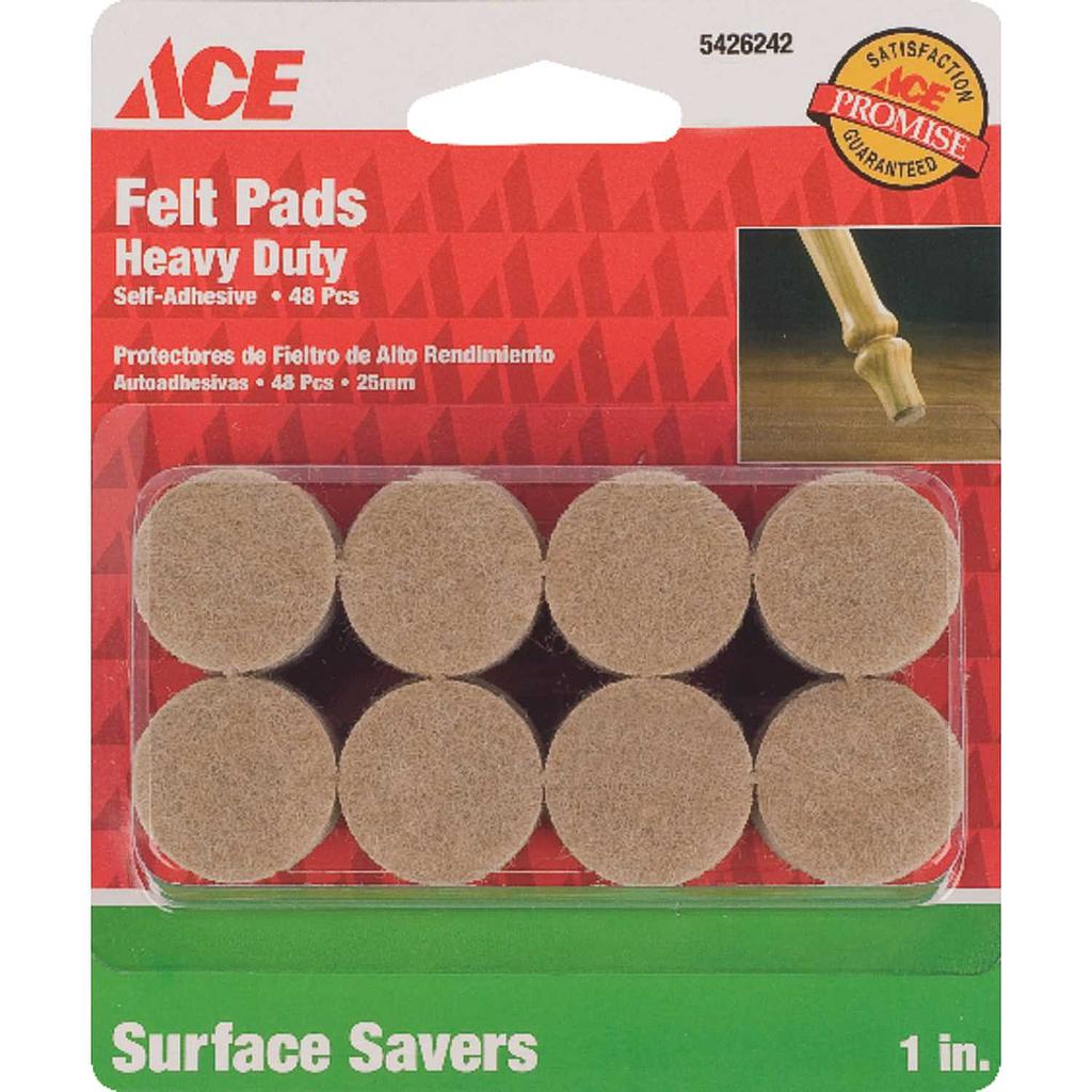 Heavy Duty Felt Pads - 1 In.