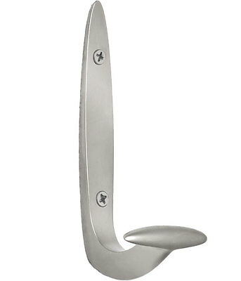 Galla Single Hook Screw Mount Satin Nickel Steel Spectrum.
