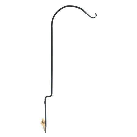 Panacea, Black Steel 36 in. H Curved Plant Hook.
