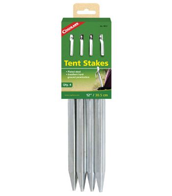 Tent Stakes 12" Steel4Pk                