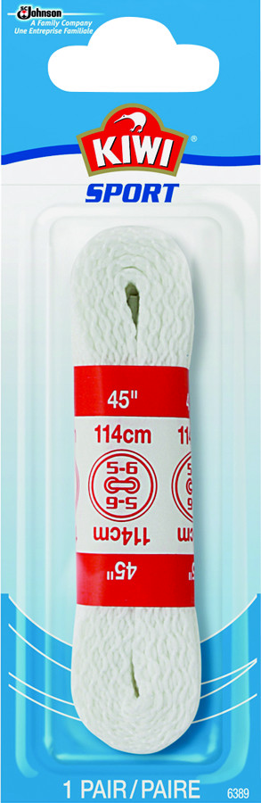 Shoe Lace Flat Wht 45"