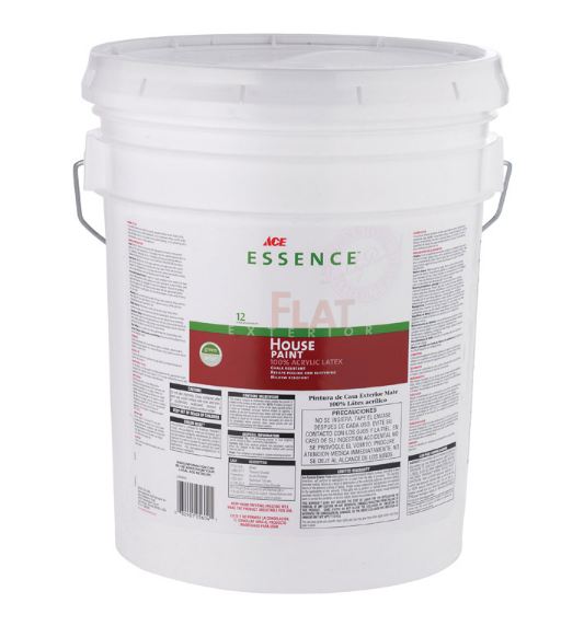 Ace Essence Flat Tintable Base Acrylic Latex House Paint Outdoor 5 gal
