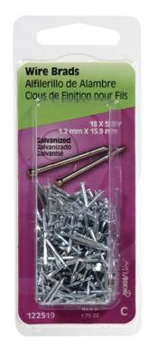 Hillman 18 Ga. x 5/8 in. L Galvanized Steel Brad Nails 1 pk 1.75 oz.