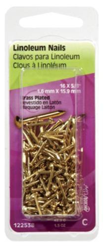 Nail Linoleum 5/8X16 Bra
