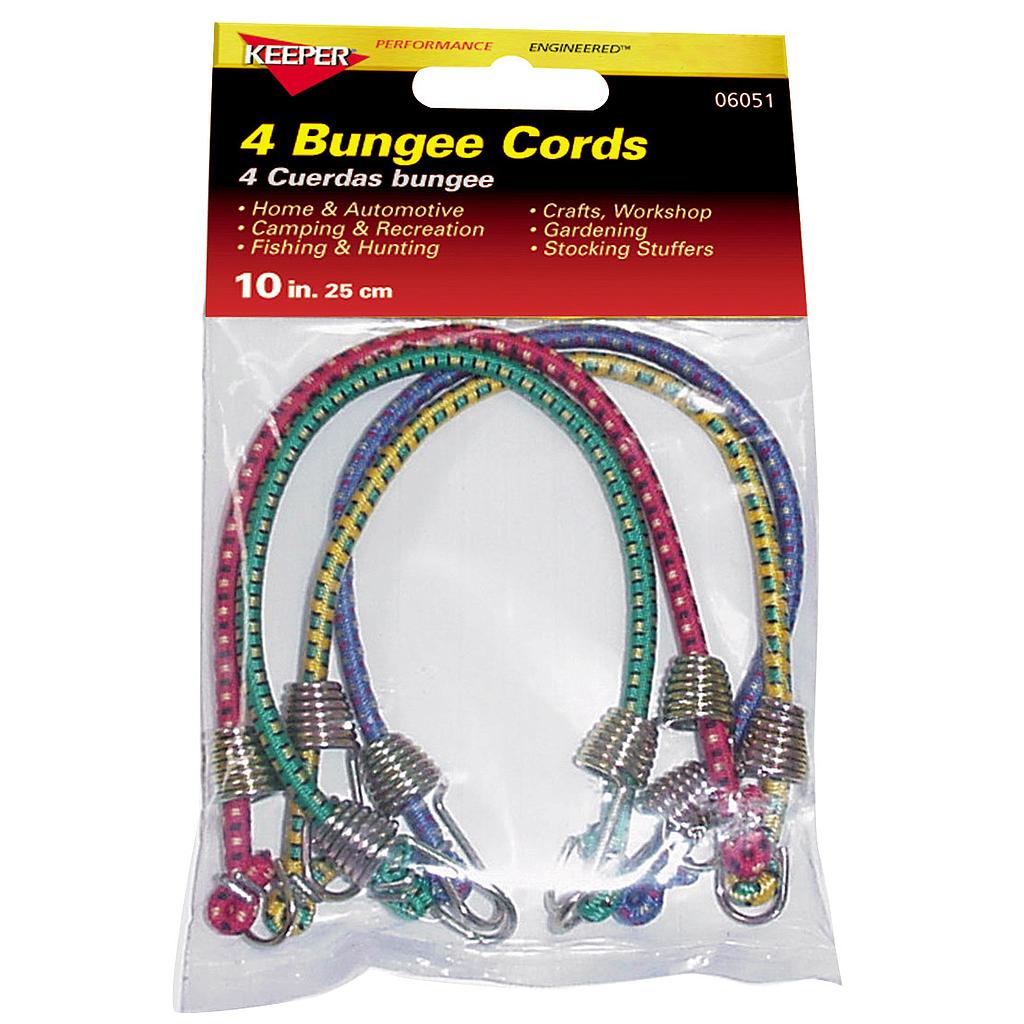 Cord Bungee Mini10" 4Pk