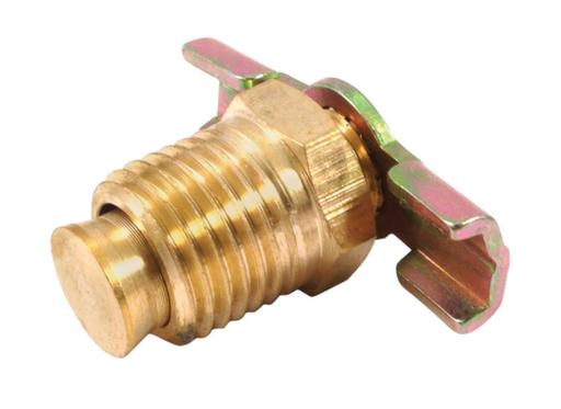 DRAIN COCK 1/4"MALE BRS                 