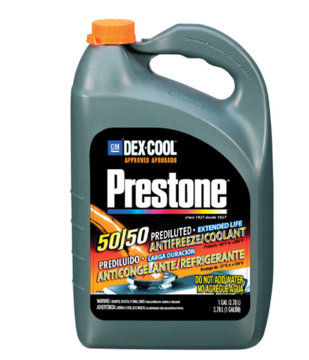 Prestone antifreeze 50/50 A/C DEXCL 1GAL                    