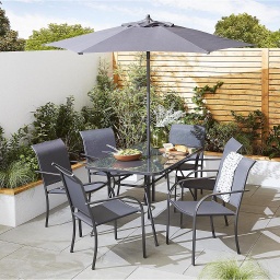 WOVEN PATIO SET 7PCS