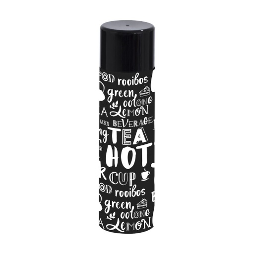 Decorated Vacuum Flask-Written Tea