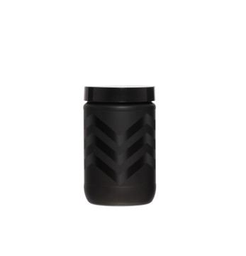 660 cc Decorated Canister-Mat Black Zigzag
