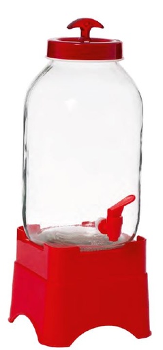 5 lt Beverage Dispenser With Stand - Black