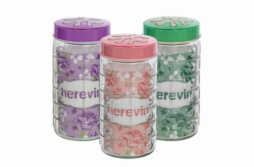 1,7 lt Embossed Canister - Mix Colour