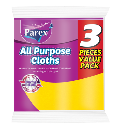 PAREX ALL PURPOSE CLOTHS ( 3 PIECES VALUE PACK ) 