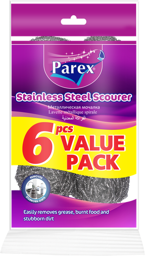 PAREX METALLIC SCOURER 6 PIECES