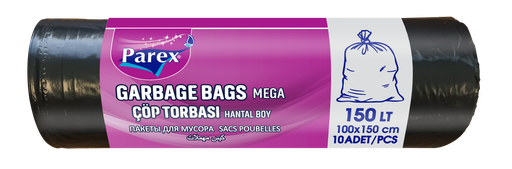 PAREX PROFESSIONAL GARBAGE BAGS MEGA(10 PIECES-100X150Cm 150L)