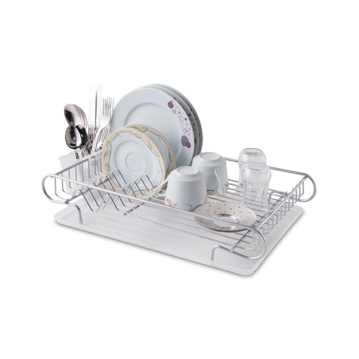 DISH DRAINER WITH CUTLERY HOLDER
