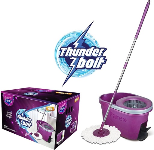 THUNDERBOLT PEDAL OPERATED 360 DEG. SPINNING CLEANING SET