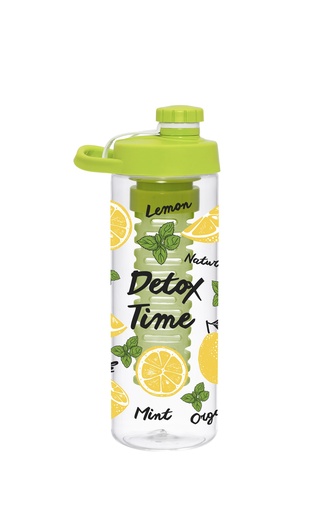 750 cc Bottle with Infuser-Lemon-Detox Time