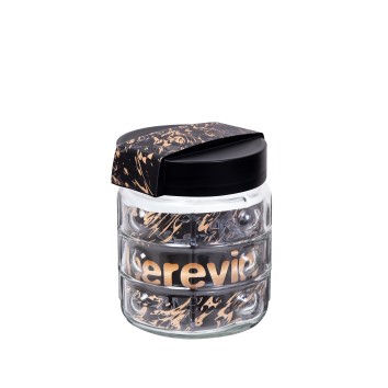 1 lt Canister-Yellow Black Marble