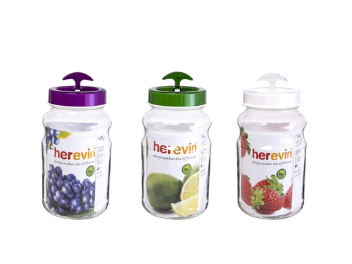 2,65 lt Canister-Vega Lid-White-Purple-Green