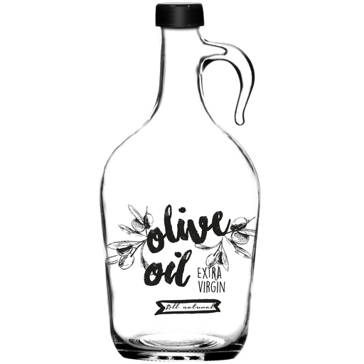 1,5 lt Decorated Oil Bottle-Black Olive Oil