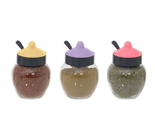 370 cc Sauce-Spice Jar With Spoon-2024 Colours