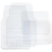 Clr Vinyl Floor Mat 4-Pc