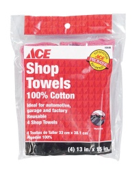 Shop Towels Red Ace Pk-4