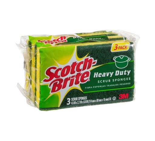 Sponge Scrb Hvydty 3Pk.