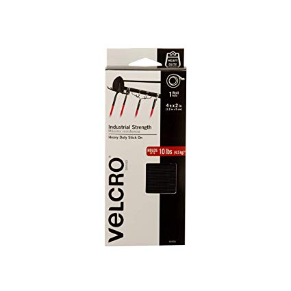 Velcro 2"X4' Industl Blk