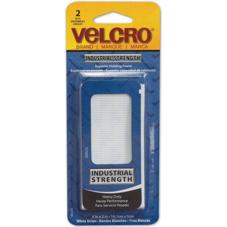 Velcro 2"X4"Ind Str Wht.