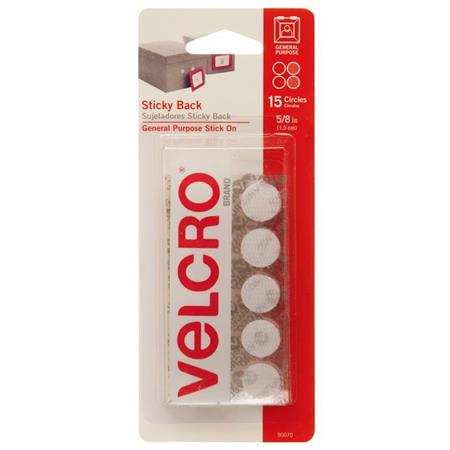 Velcro Coin Wht 5-8Set15