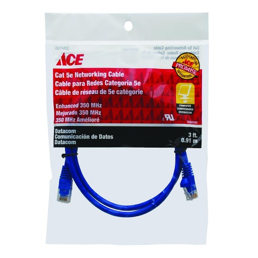 Cat 5E Patch Cable 3Ft (91.44Cm)Ace