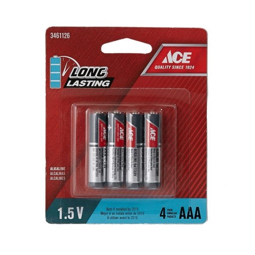 Alkaline Battery Aaa Carded 8 Pack Ace