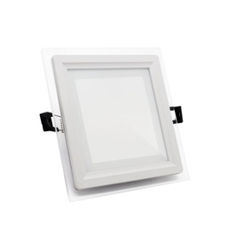 Round Halogen Inlet Glass White 12W